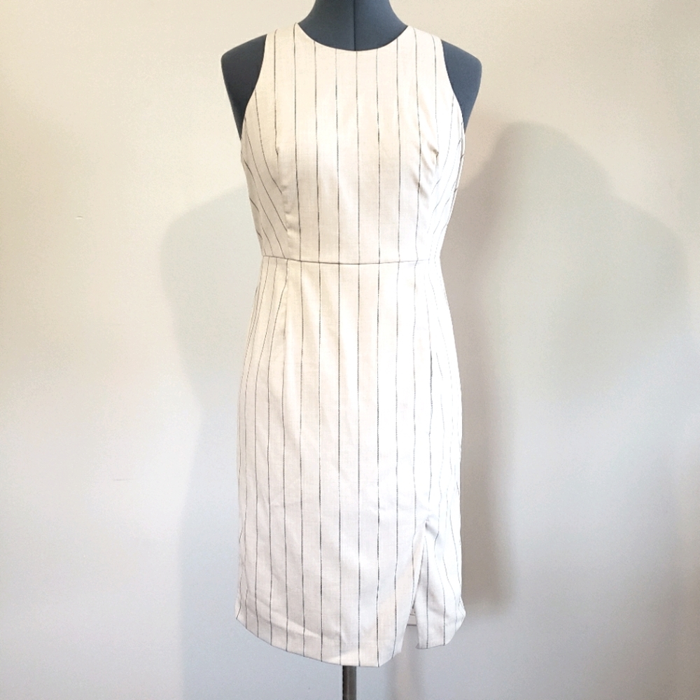 Banana Republic Striped Pencil Dress w/ Slit